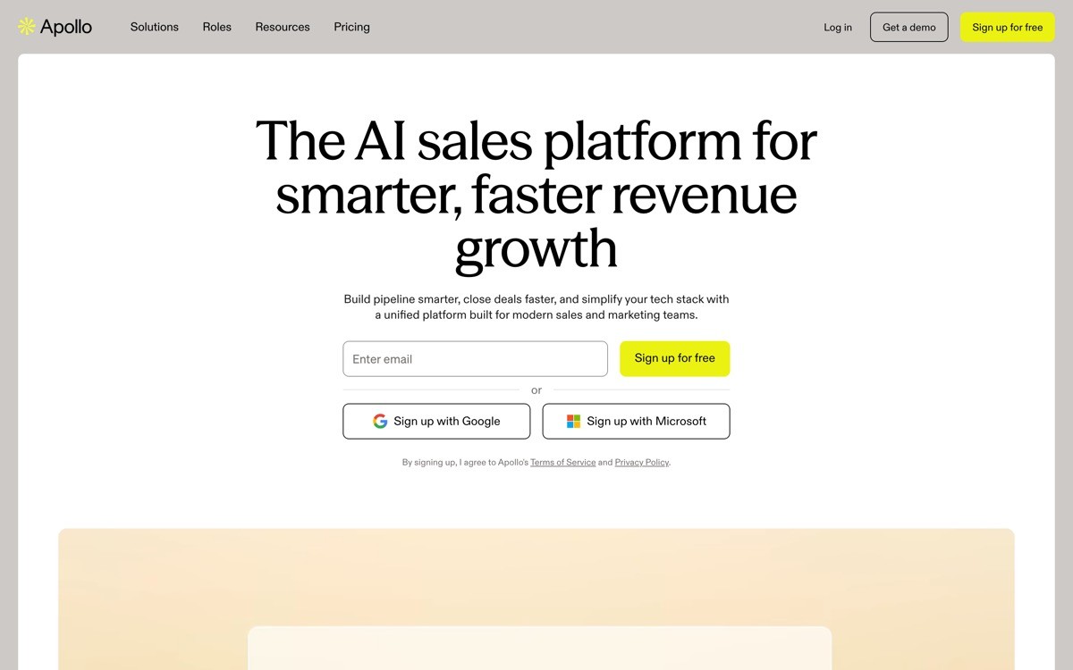Best AI Sales Agent UX with Apollo AI