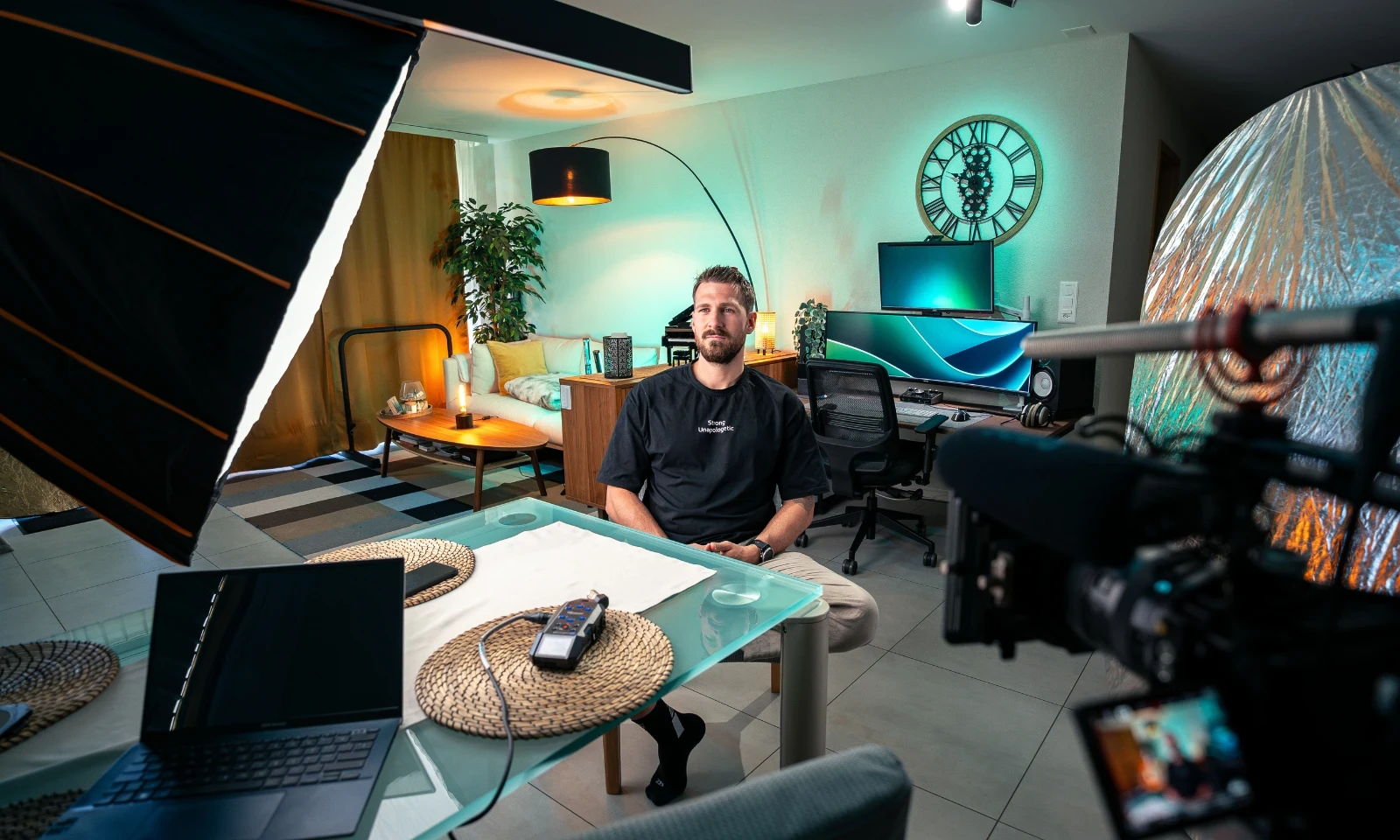 Tournage d’une interview professionnelle avec l’équipe Edirex