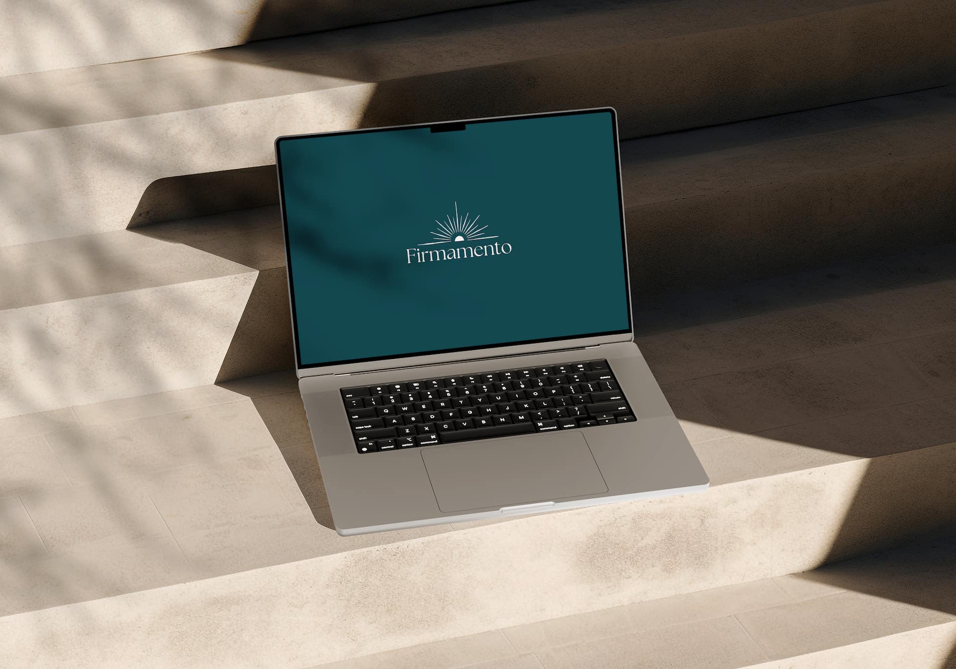 firmamento affiché sur un ordinayeur portable