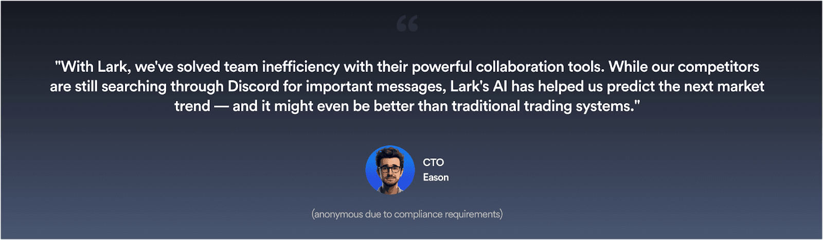 Customer testimonials from the web3 industry