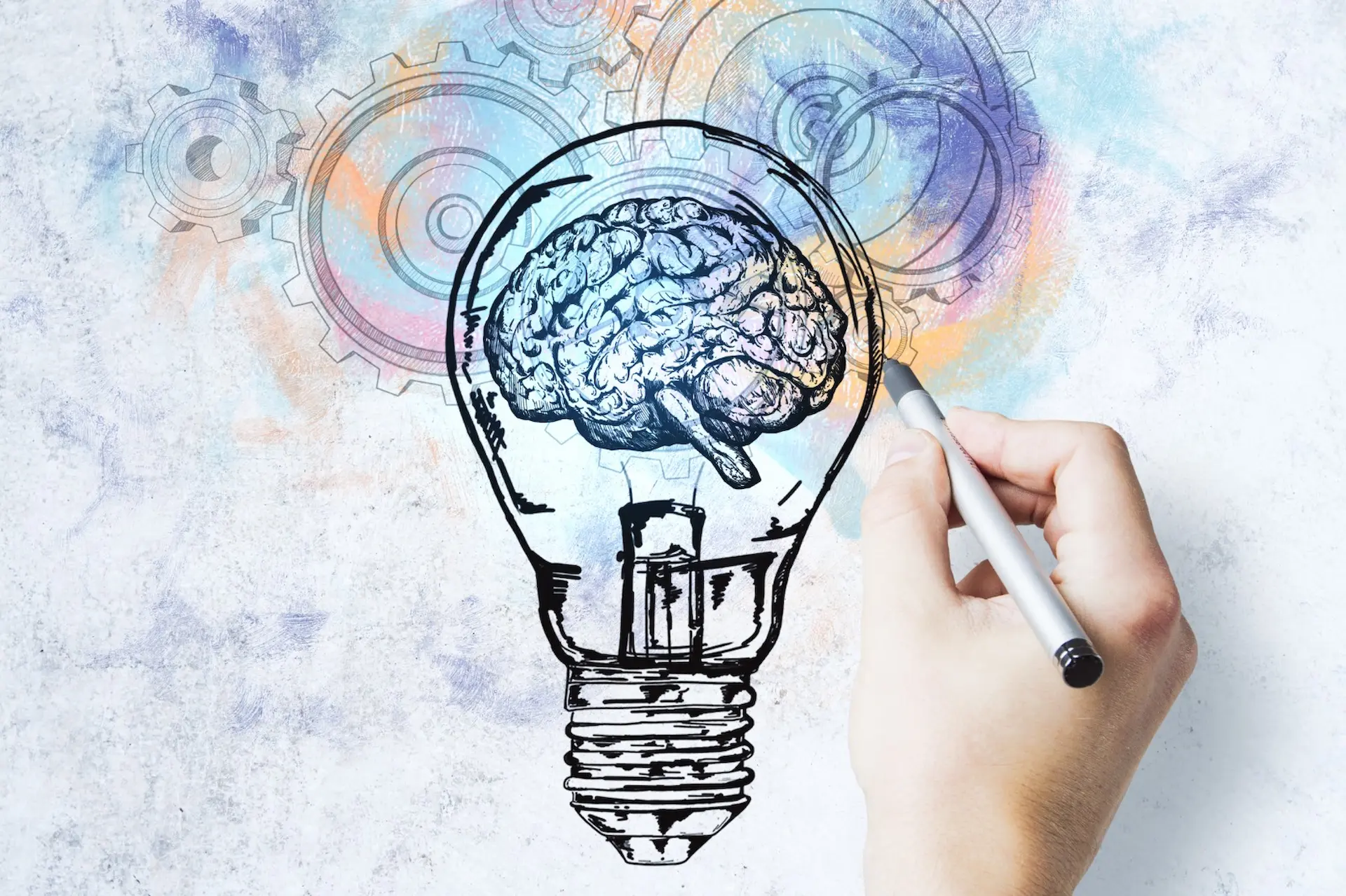Une représentation d'un cerveau dans une ampoule