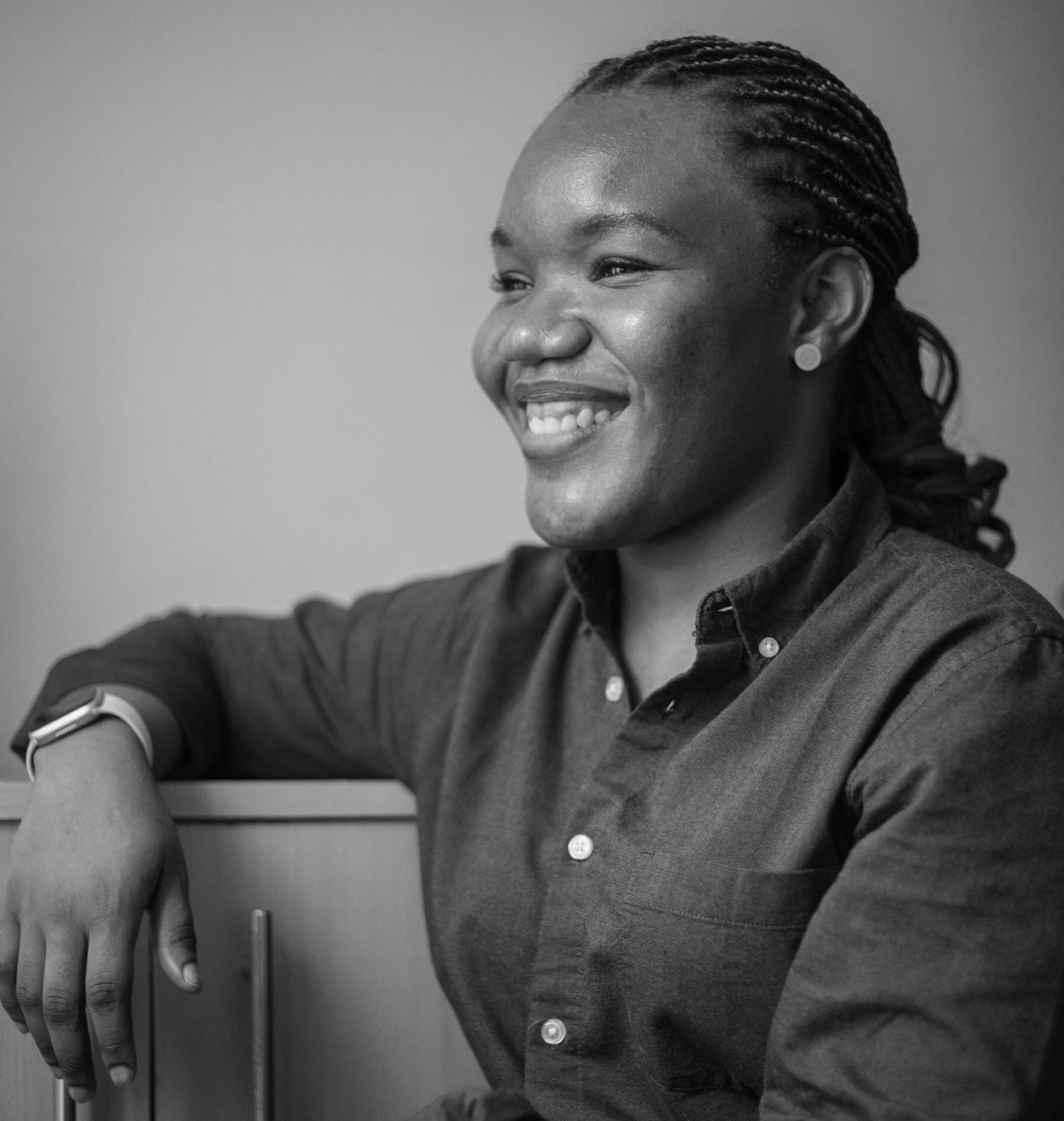 Portrait of portfolio creator – front view