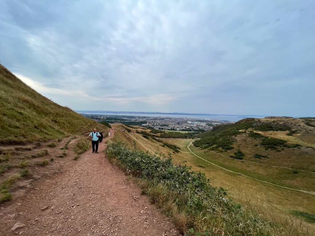 The path leading to Arthur's seat.