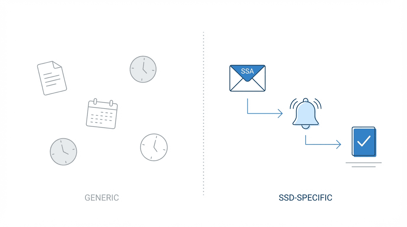SSD-specific vs generic legal software comparison