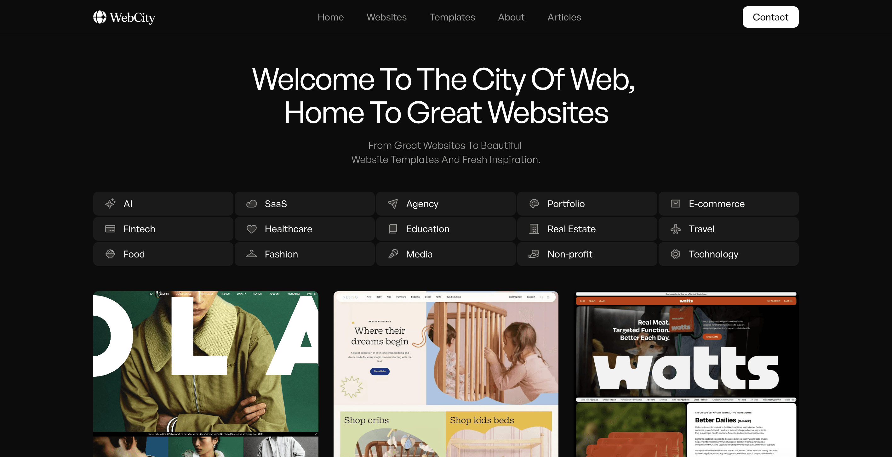 WebCity - Web design inspiration gallery