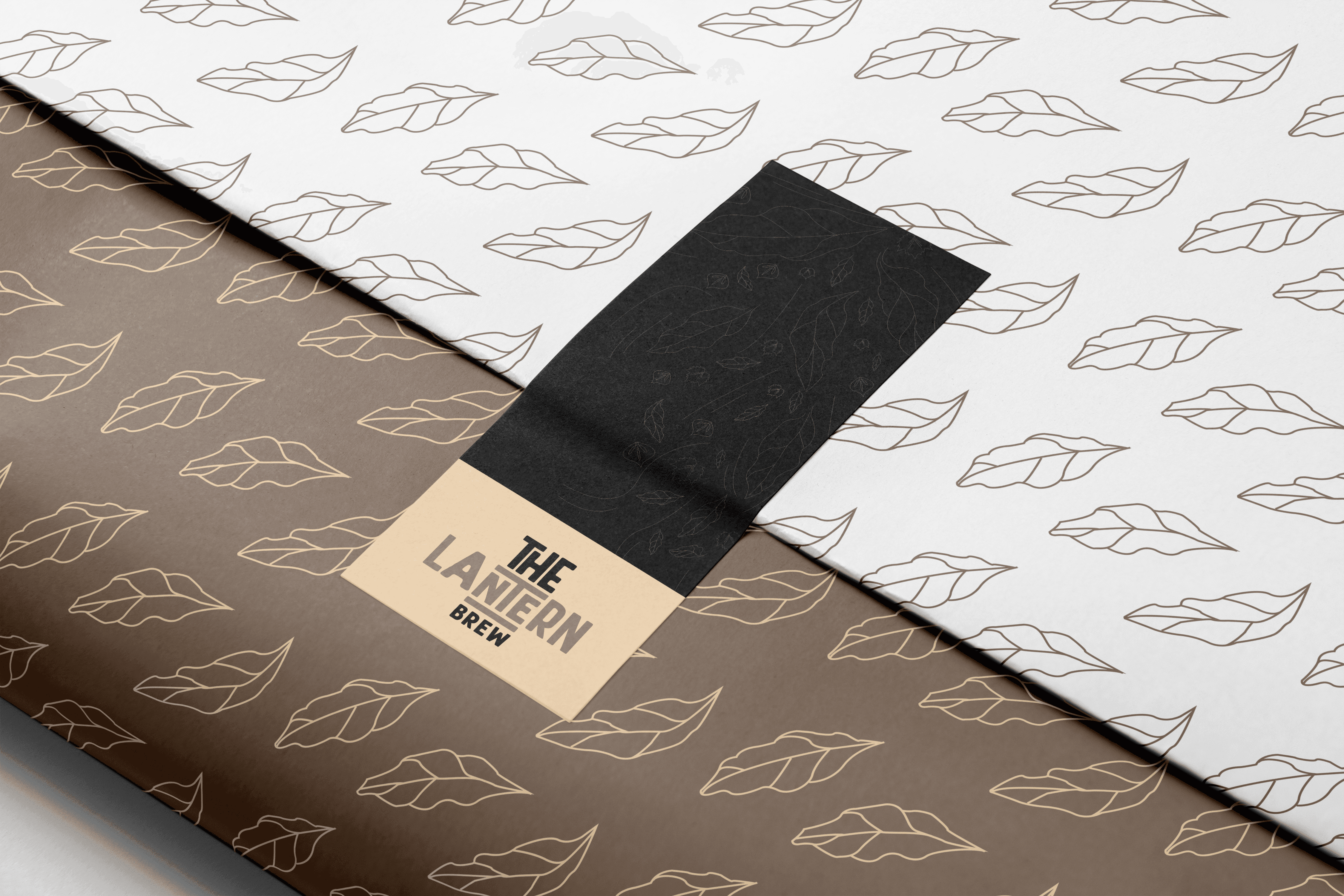 Branded tissue paper used to wrap pastries and cookies.