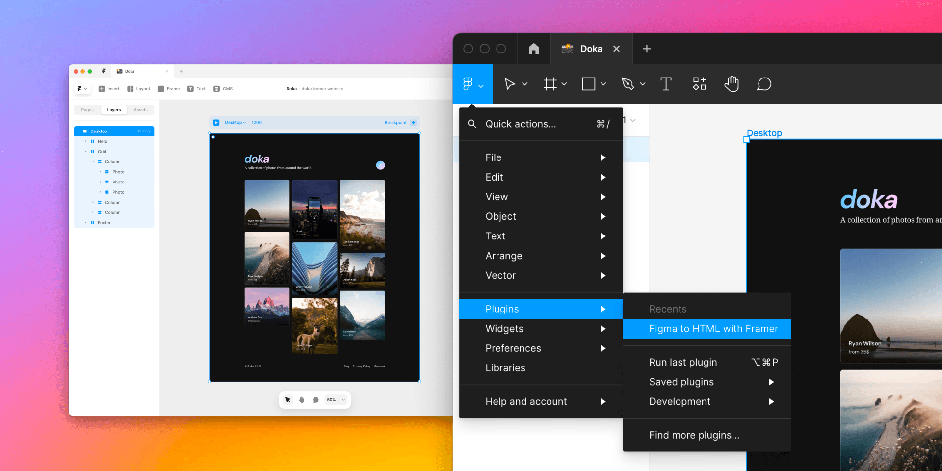 Figma to Framer plugin