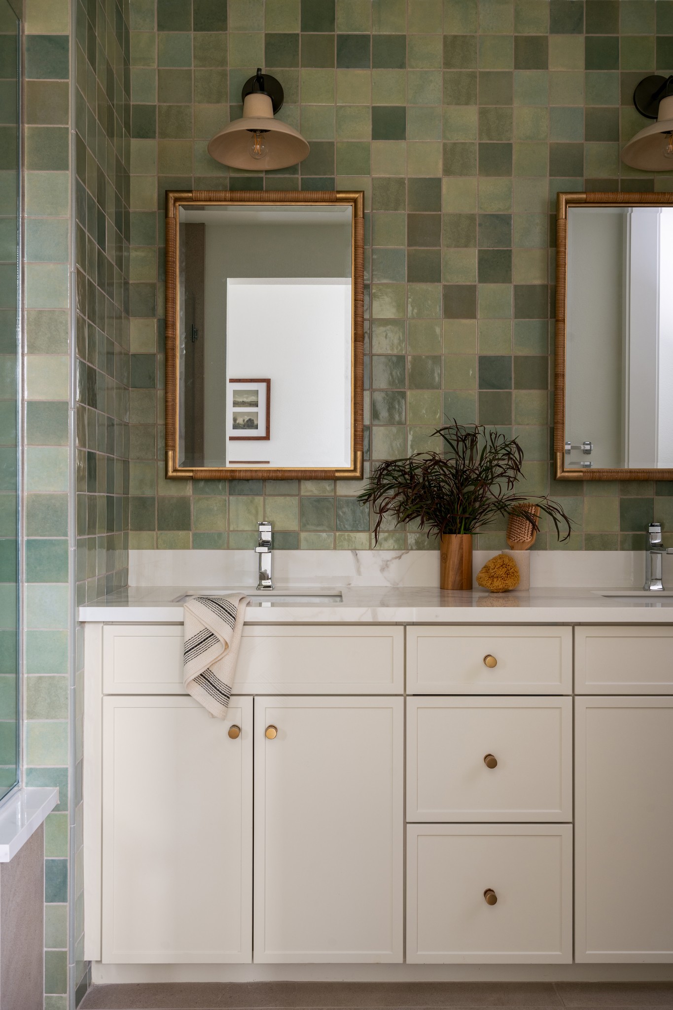 Powder room off of living room area