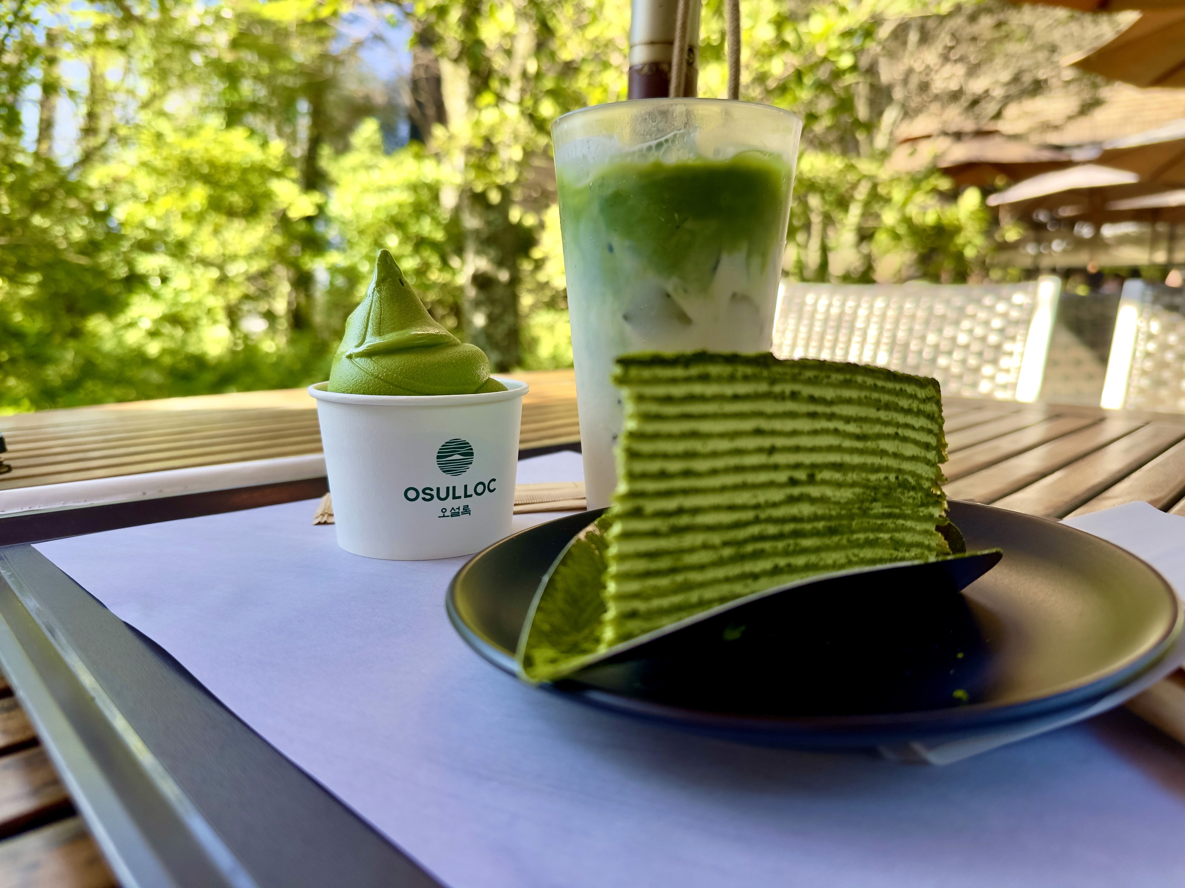 Outdoor Café Seating in a Sunlit Alley
