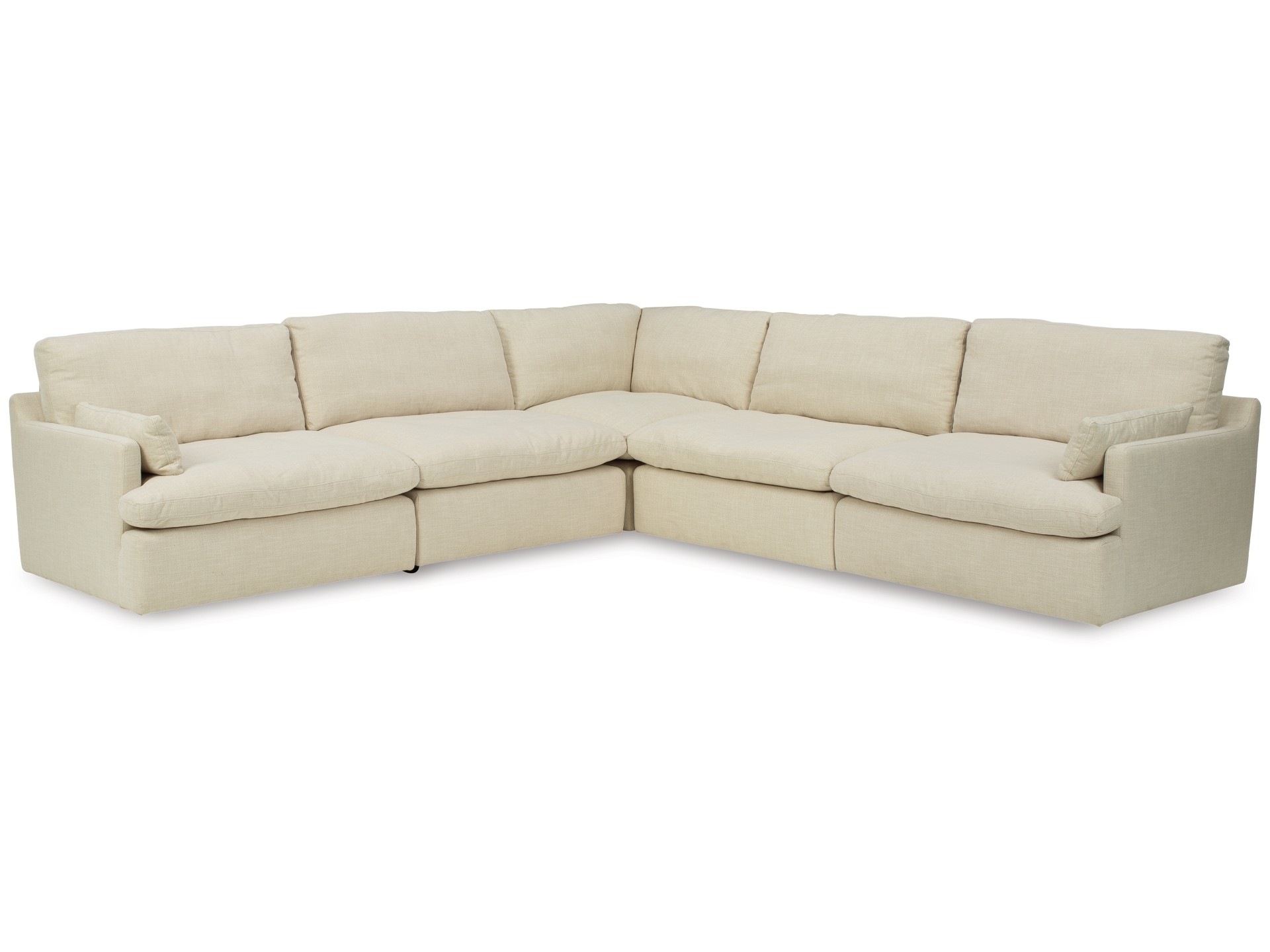 "Front view of Tanavi Sectional perfect for large living spaces"