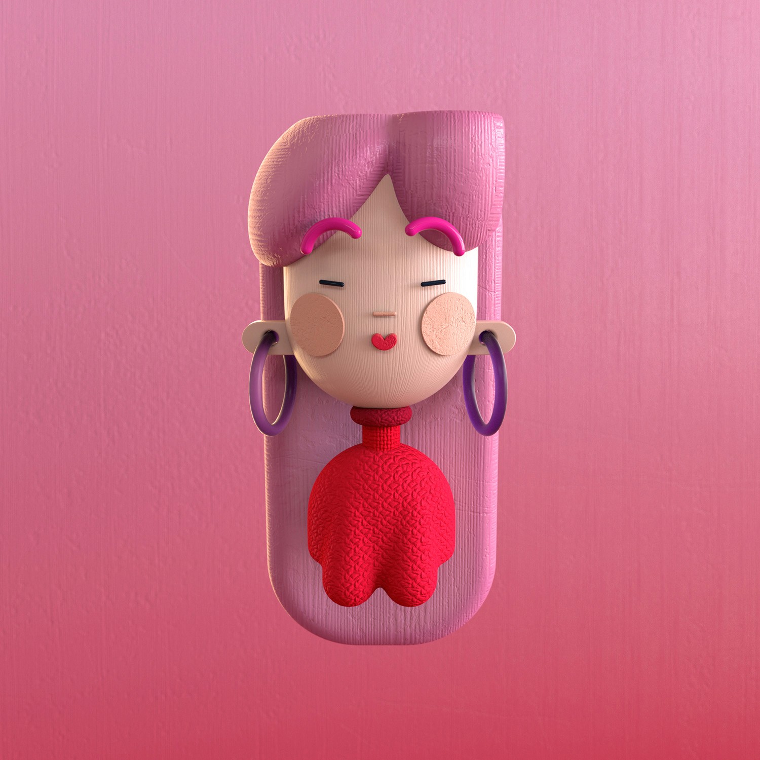 3d character head
