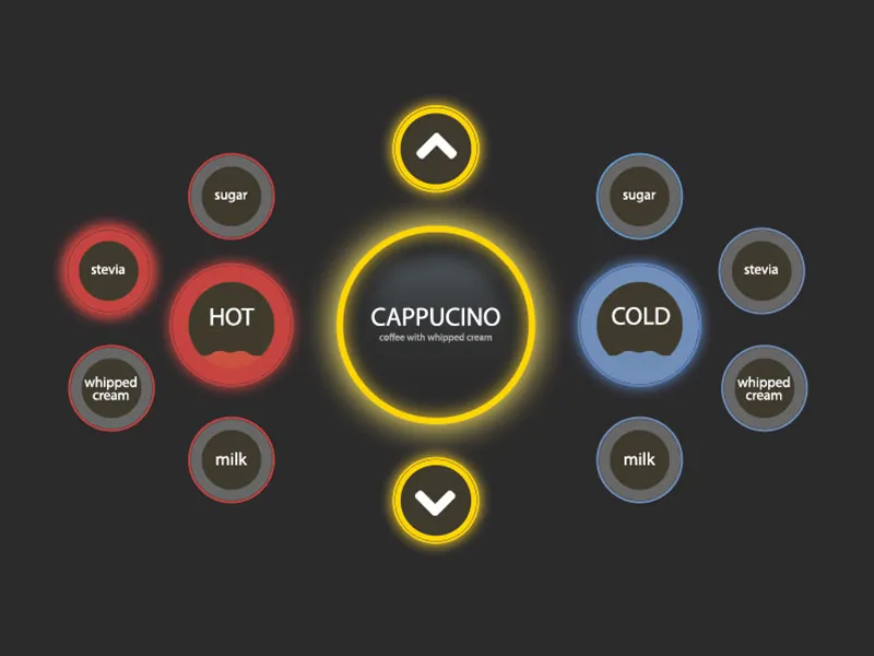 espresso machine ui