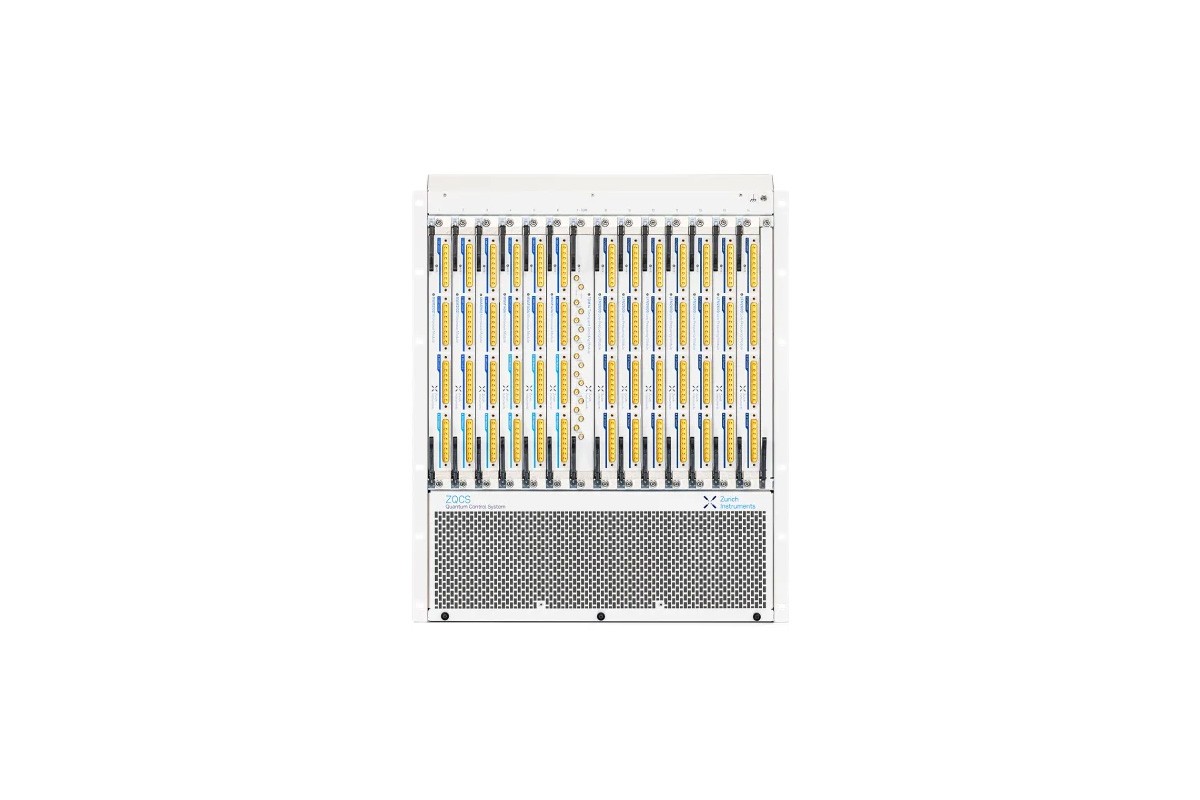 Frontansicht von Steuereinheit für Quantum Computer ZQCS (Zurich Instruments, 2026)