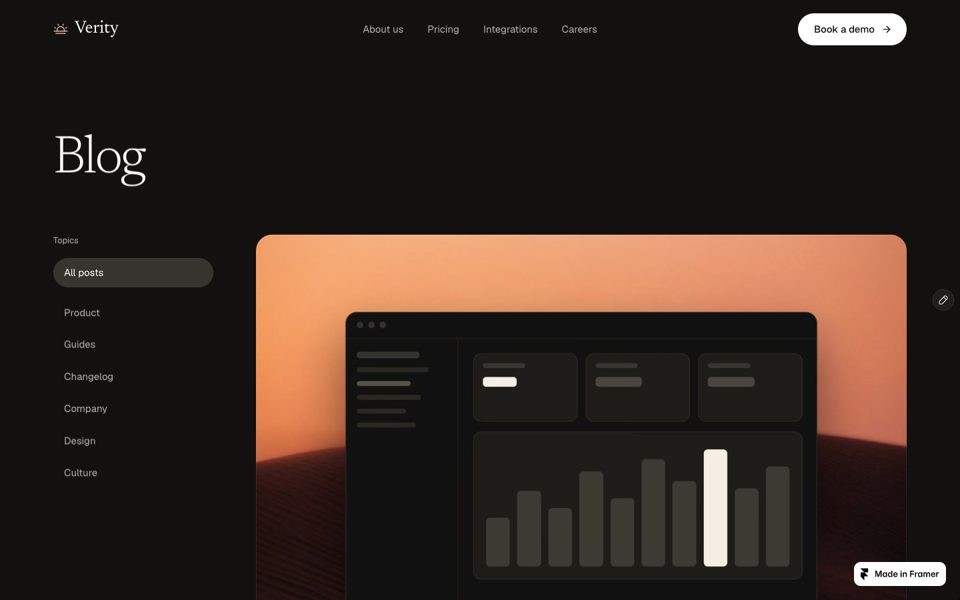 Blog page preview
