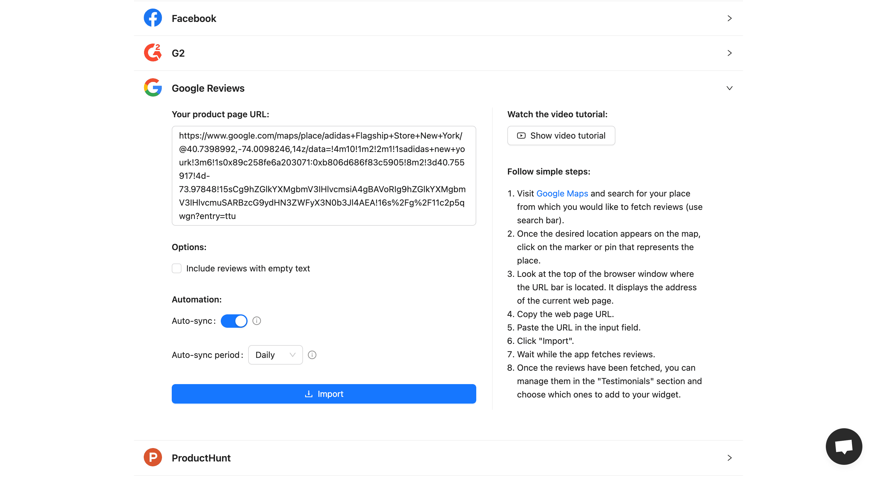 Add reviews to Framer website