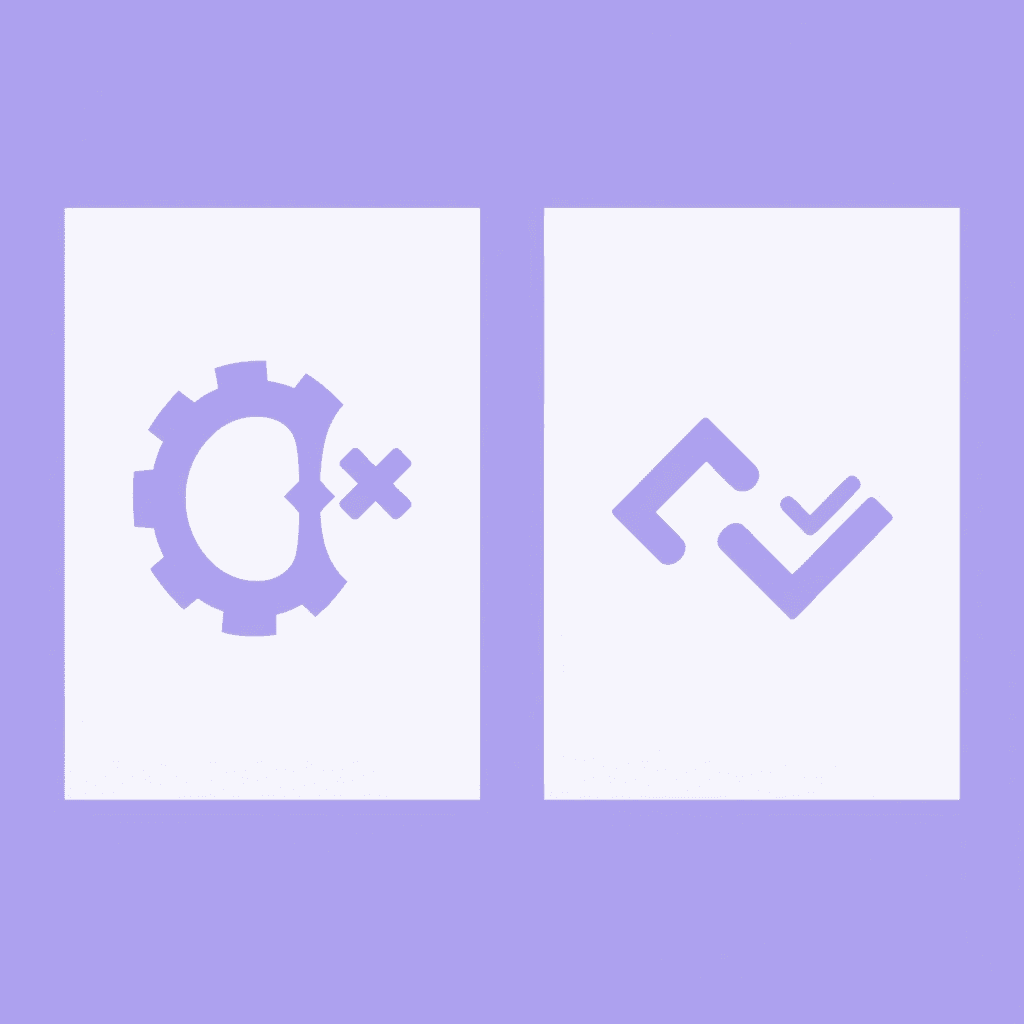 Before and after comparison showing manual disconnected processes transforming into unified automated workflows