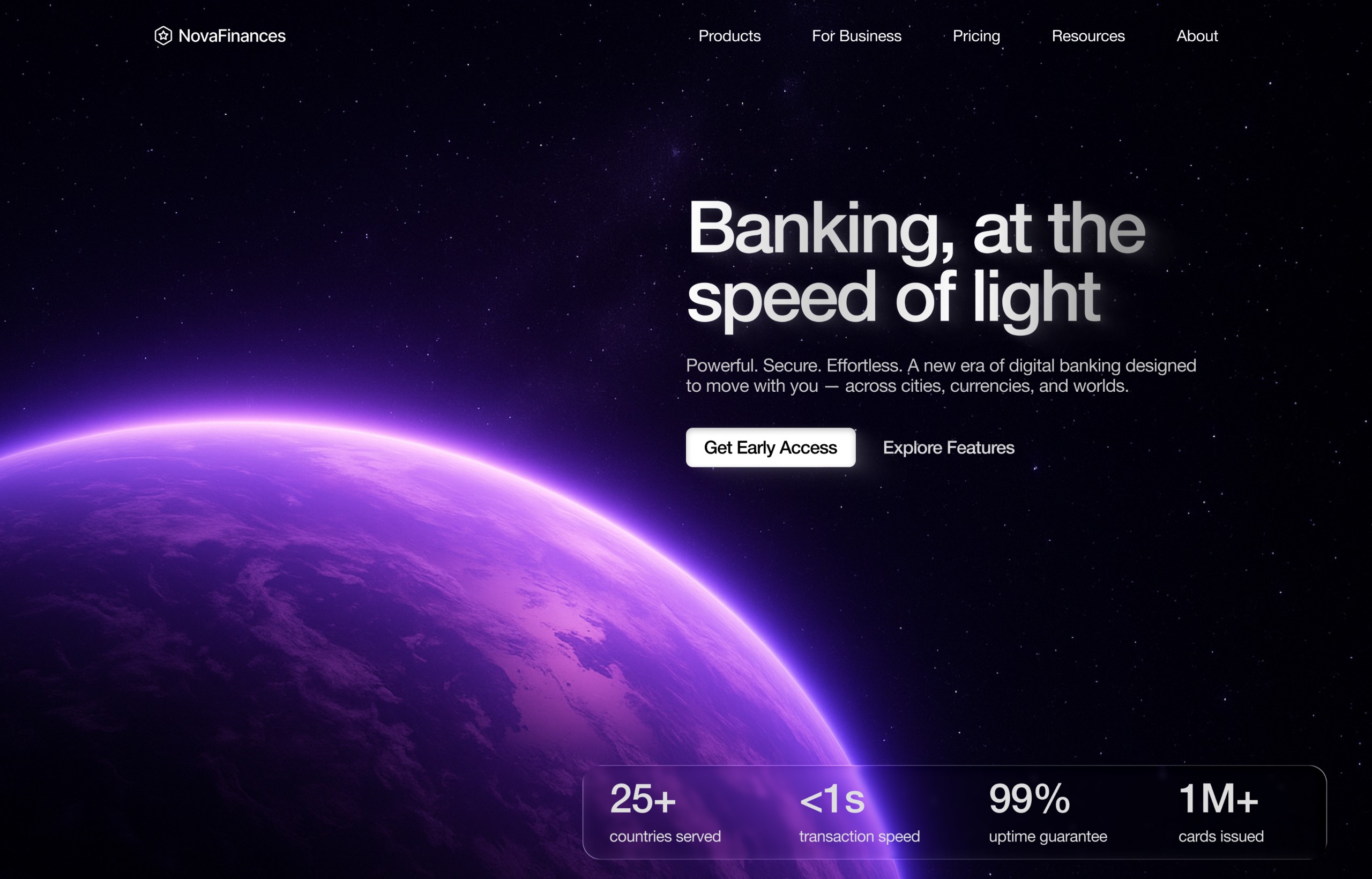 Website design screenshot