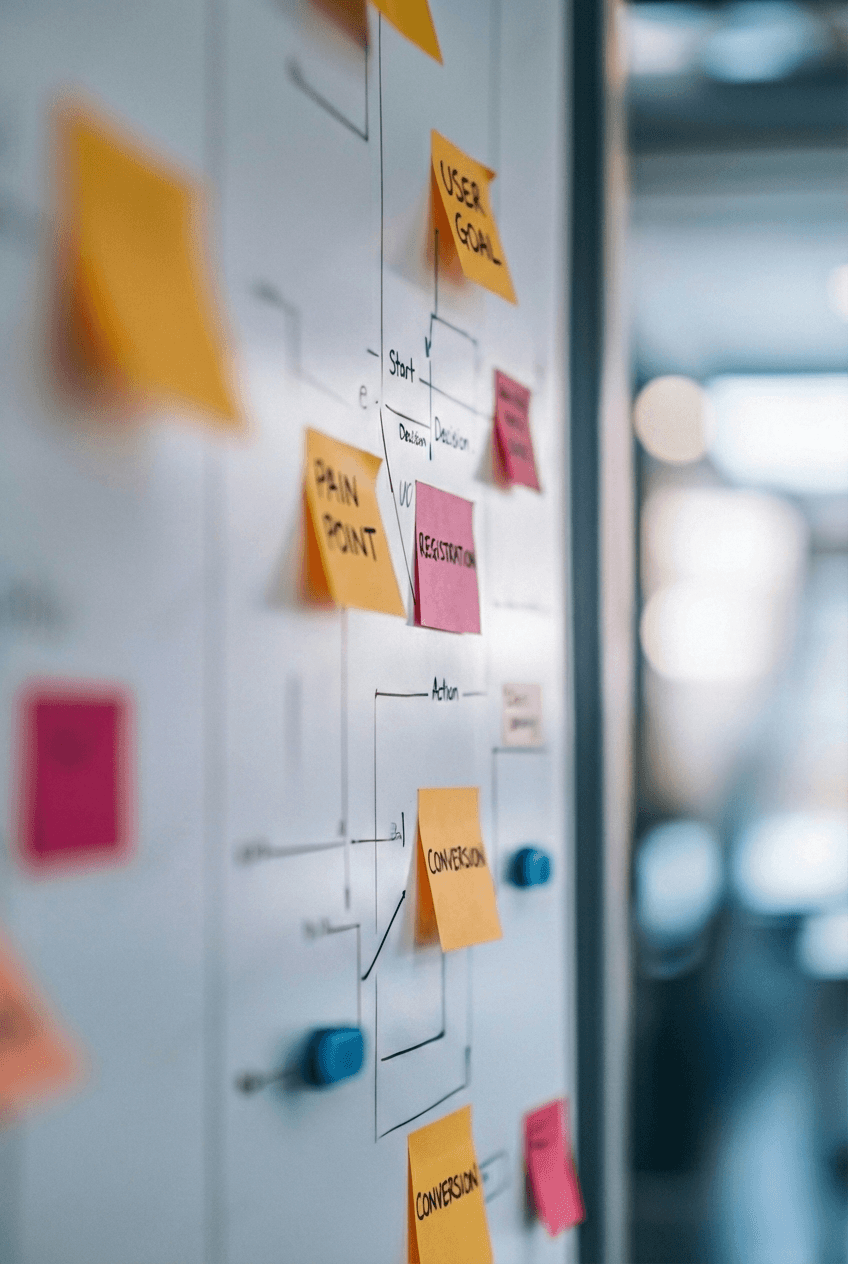 Portrait of portfolio creator – back view