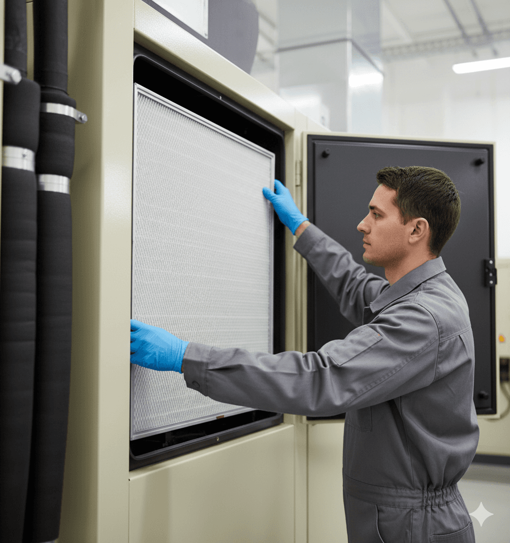 Heat resistant mini pleat air filter engineered for high-temperature industrial filtration systems