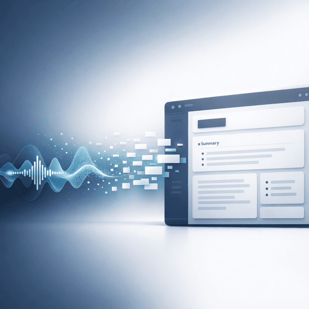 AI transcription turns audio into structured notes and action items