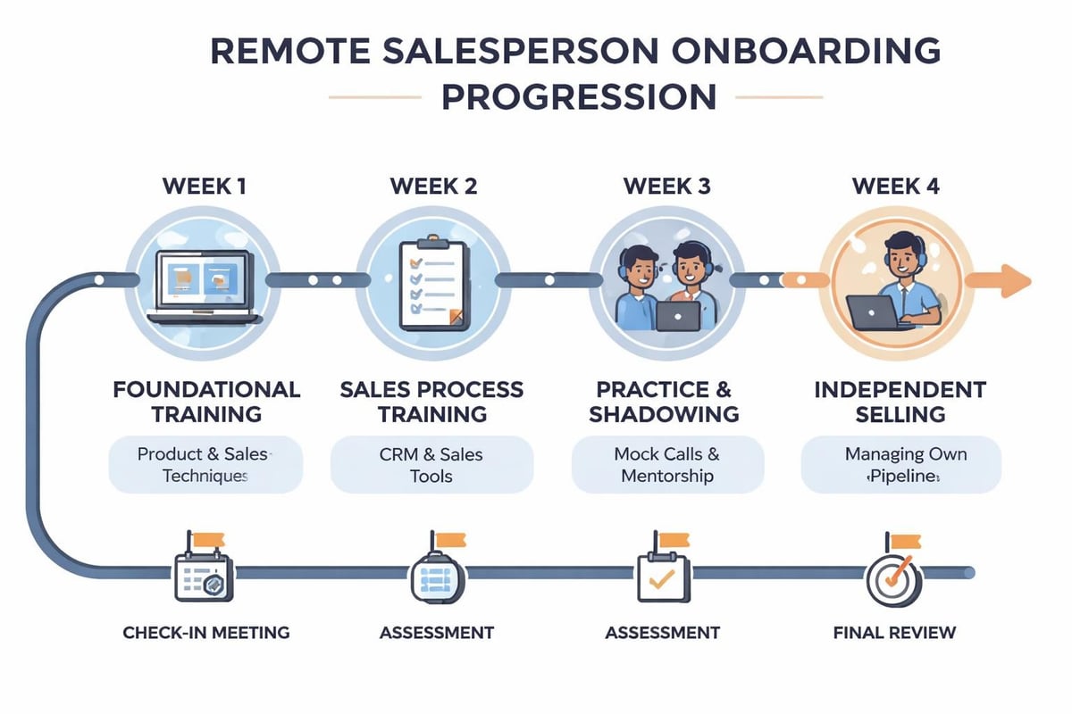 Remote sales onboarding timeline