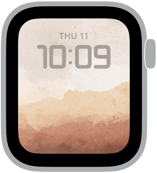 An Apple Watch face from the quiet interval collection