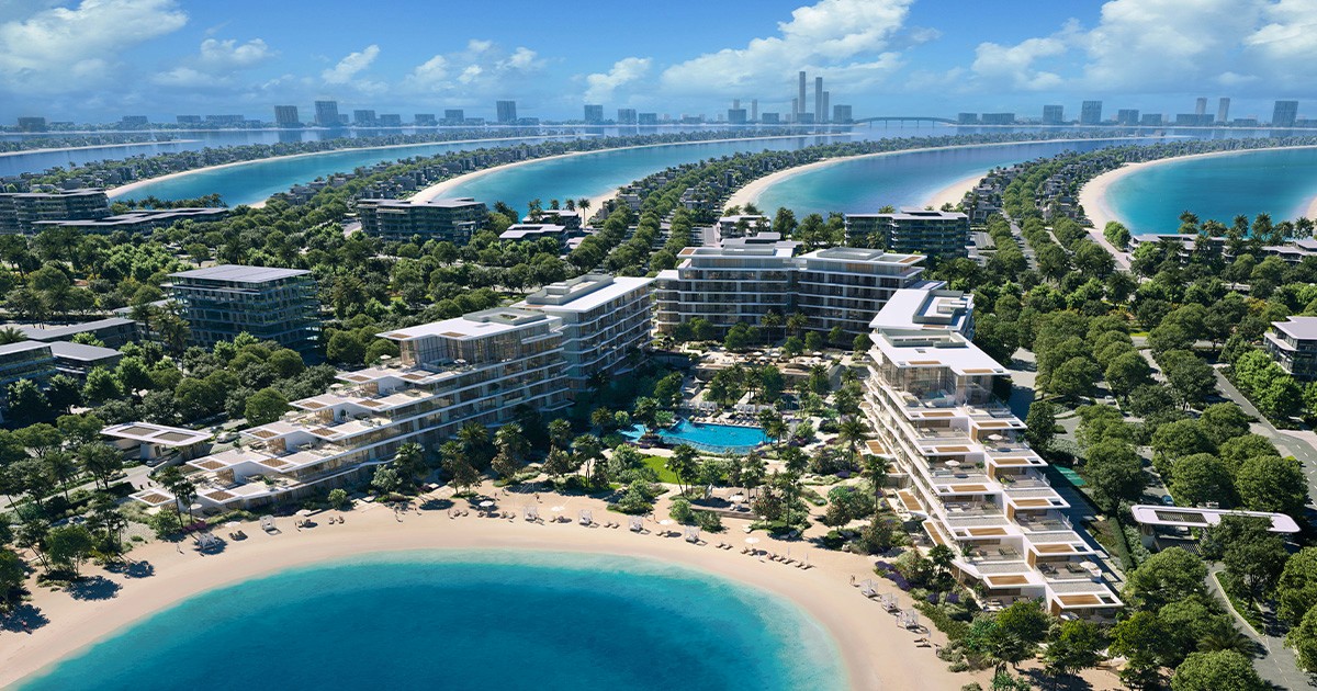 Palm Central Private, a modern residential development in Dubai, emphasizing luxury and contemporary design.