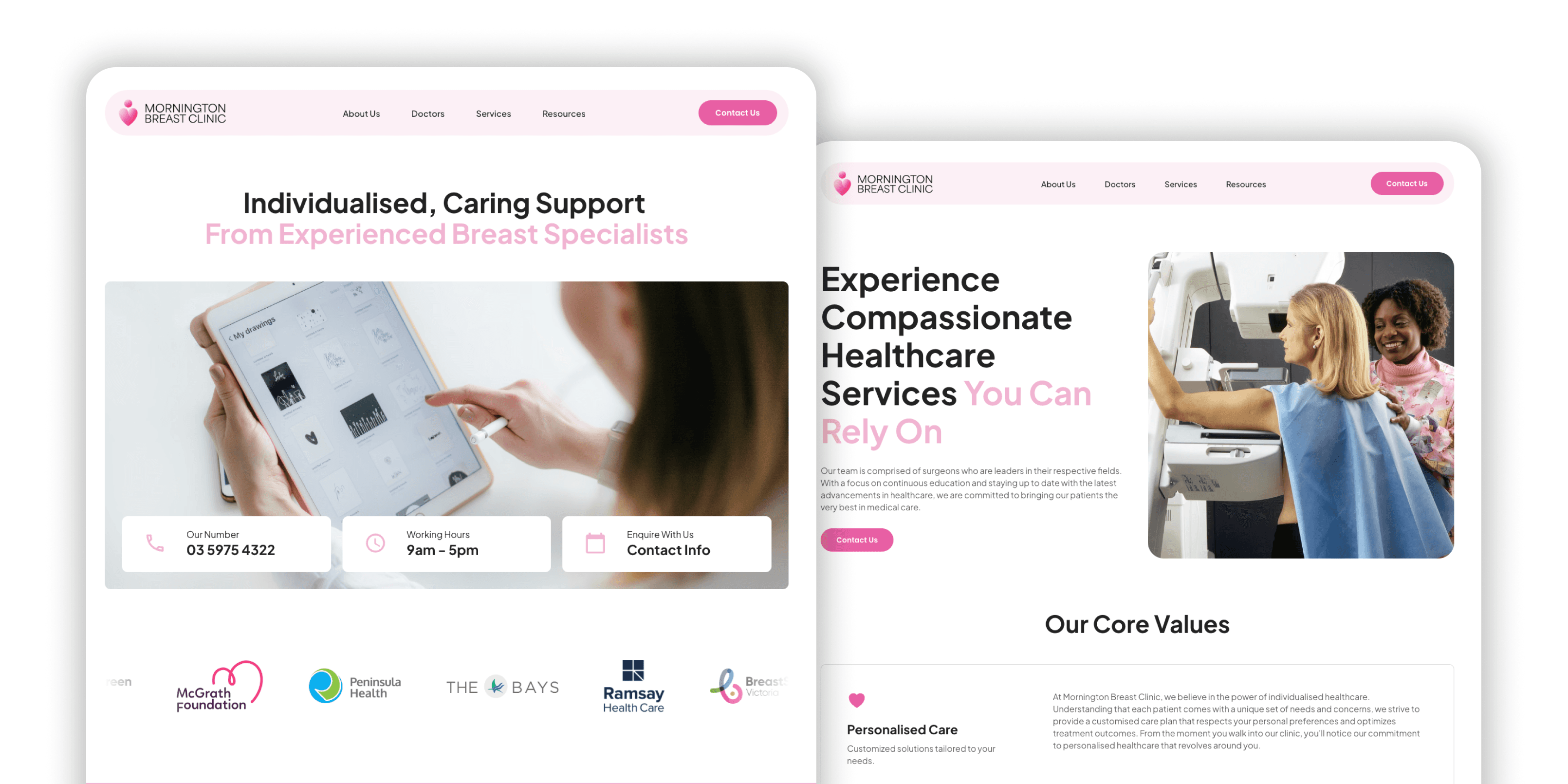 Website Page Mockup