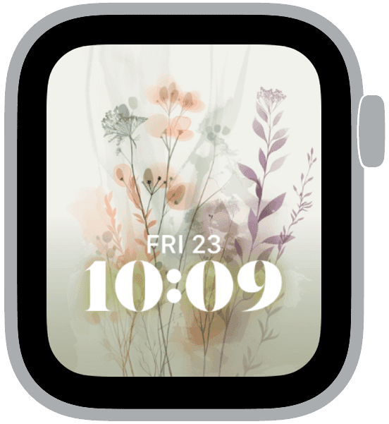 an apple watch face from the easter light collection