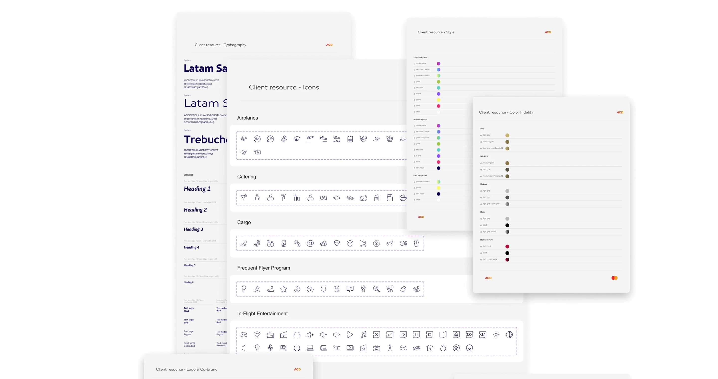 Custom design system with typography, icon library, and color fidelity guidelines built to scale a financial brand's digital campaign workflow.