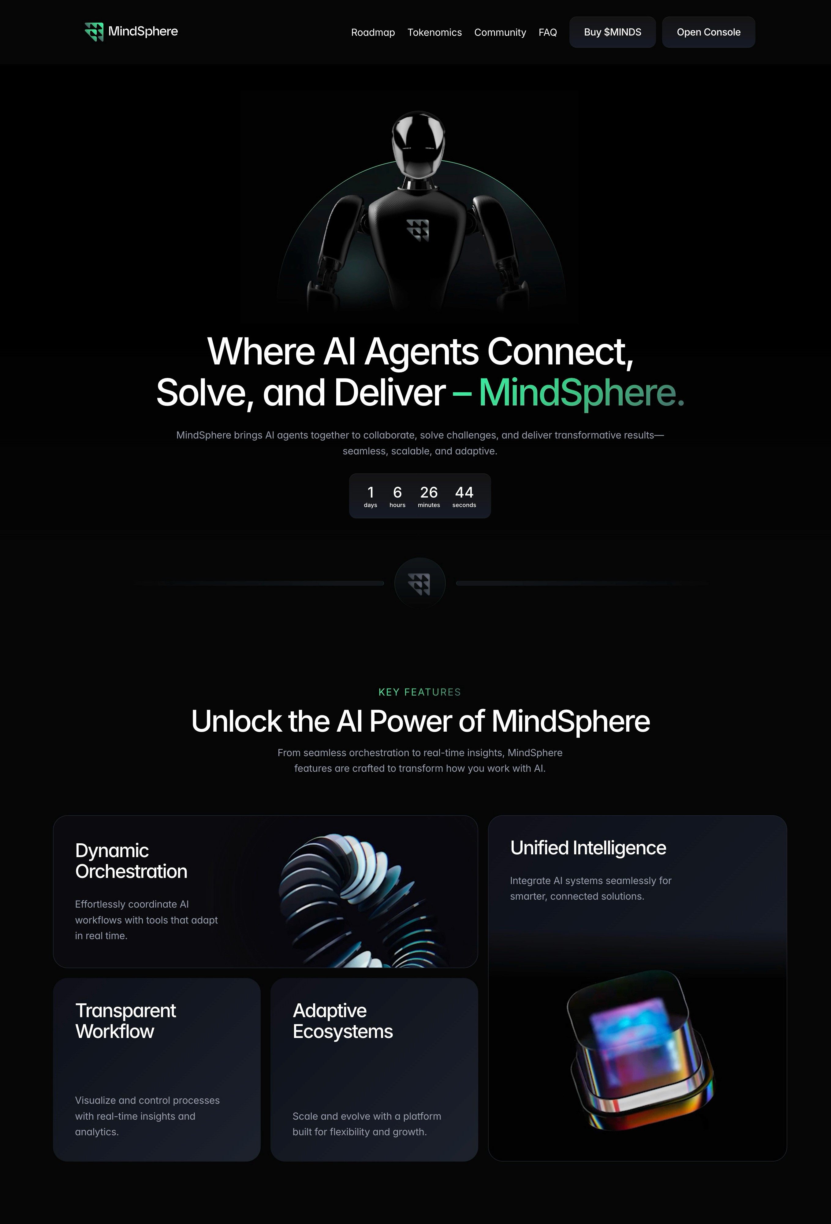 MindSphere UI/UX Design and Framer Development Screenshot