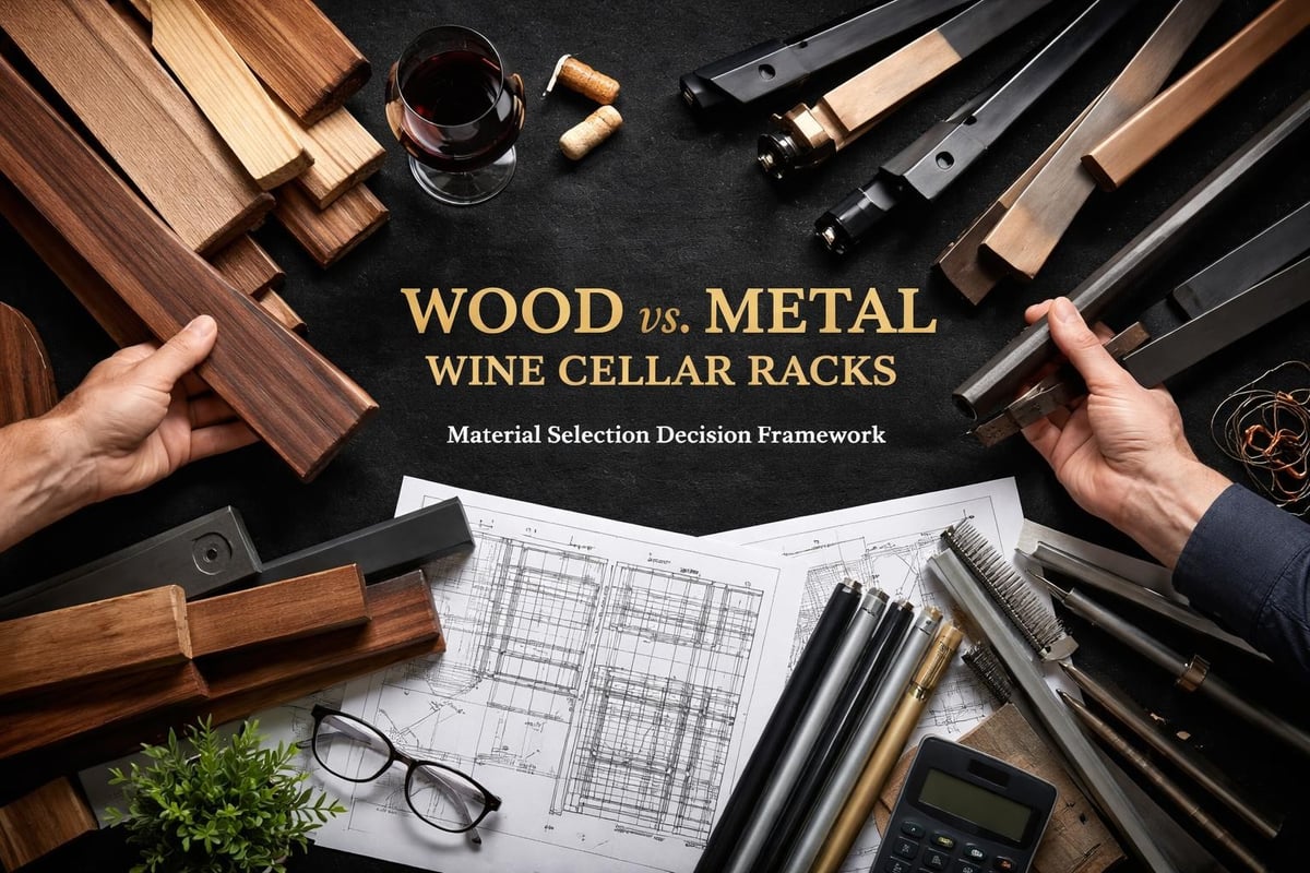 Wine rack material comparison
