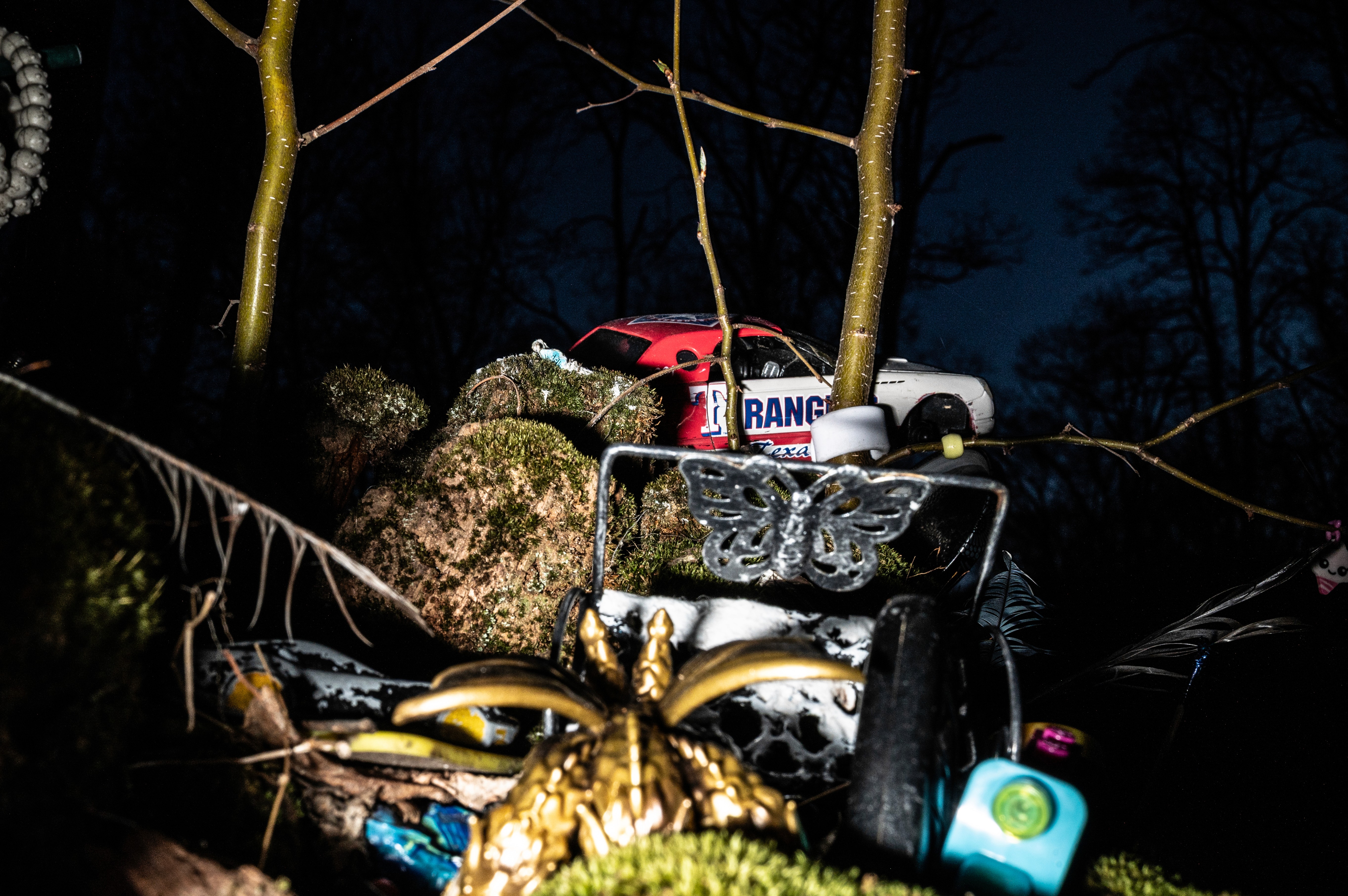 A DRUNK DRIVING MEMORIAL. SPRING 2025. COLLINSVILLE, CT. NIKON Z6.  