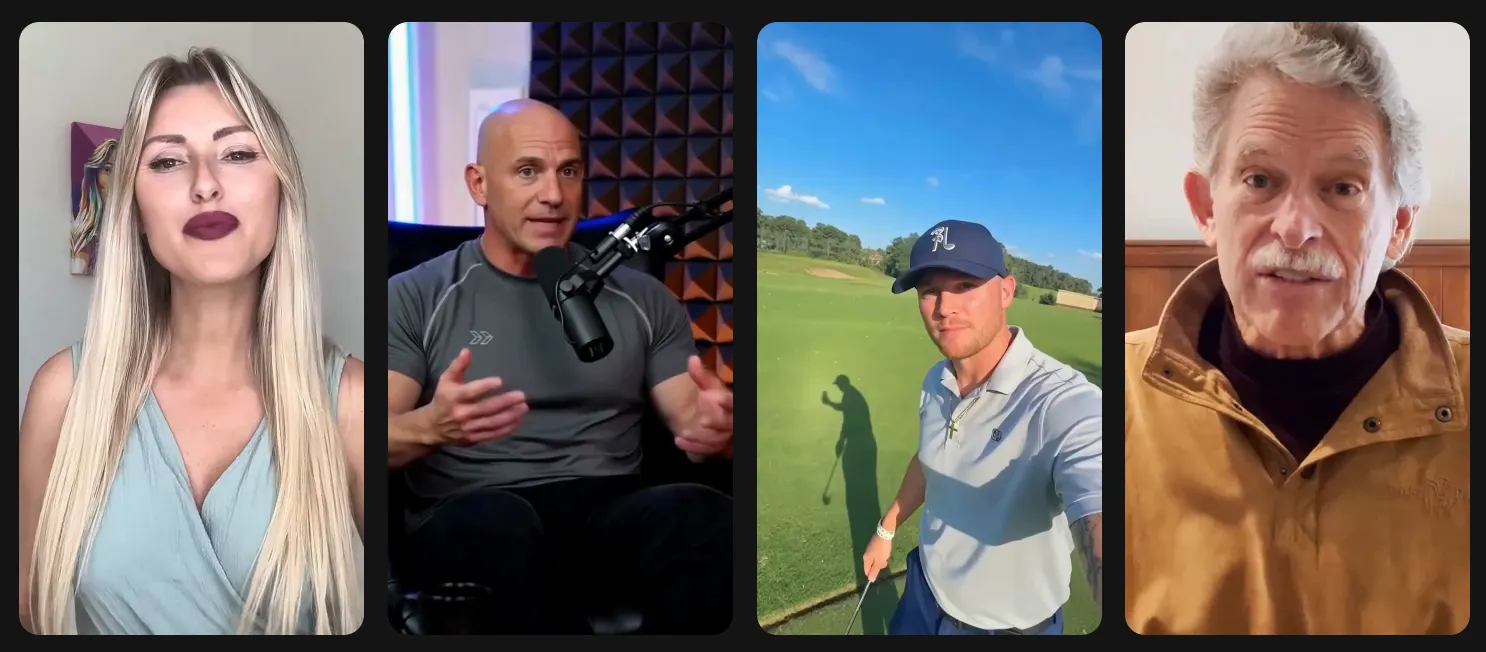 Four AI UGC avatars.