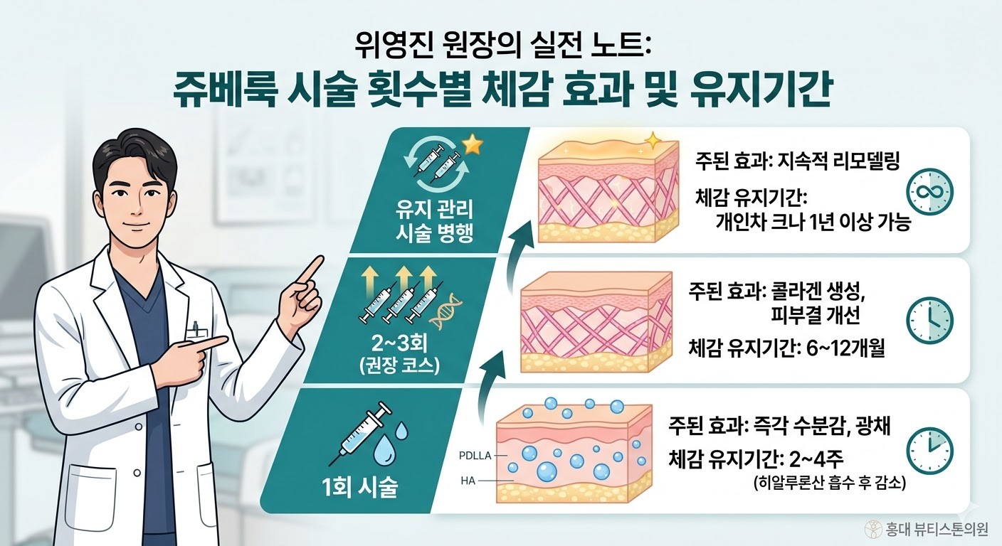 쥬베룩 1번으론 부족한 이유, 뷰티스톤의원이 직접 설명해 드립니다