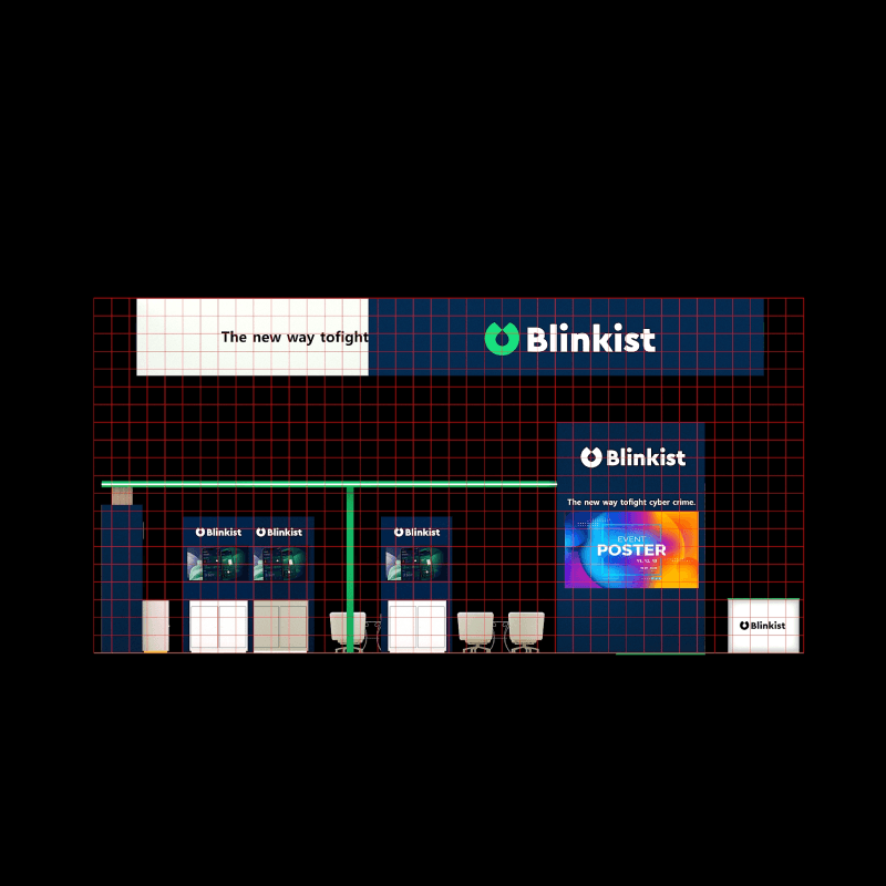 30x40 enterprise software booth for live demos, buyer conversations, and product engagement