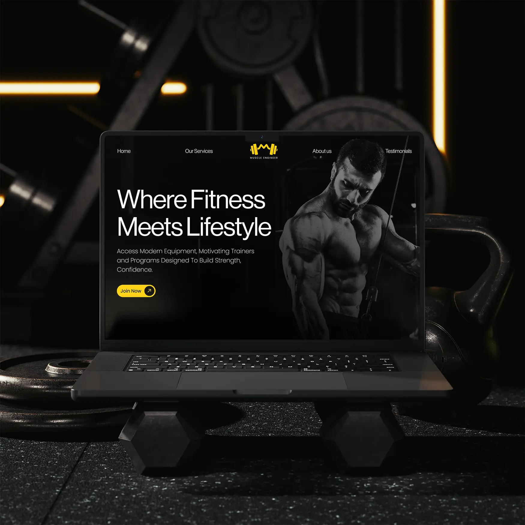 gym website design near me