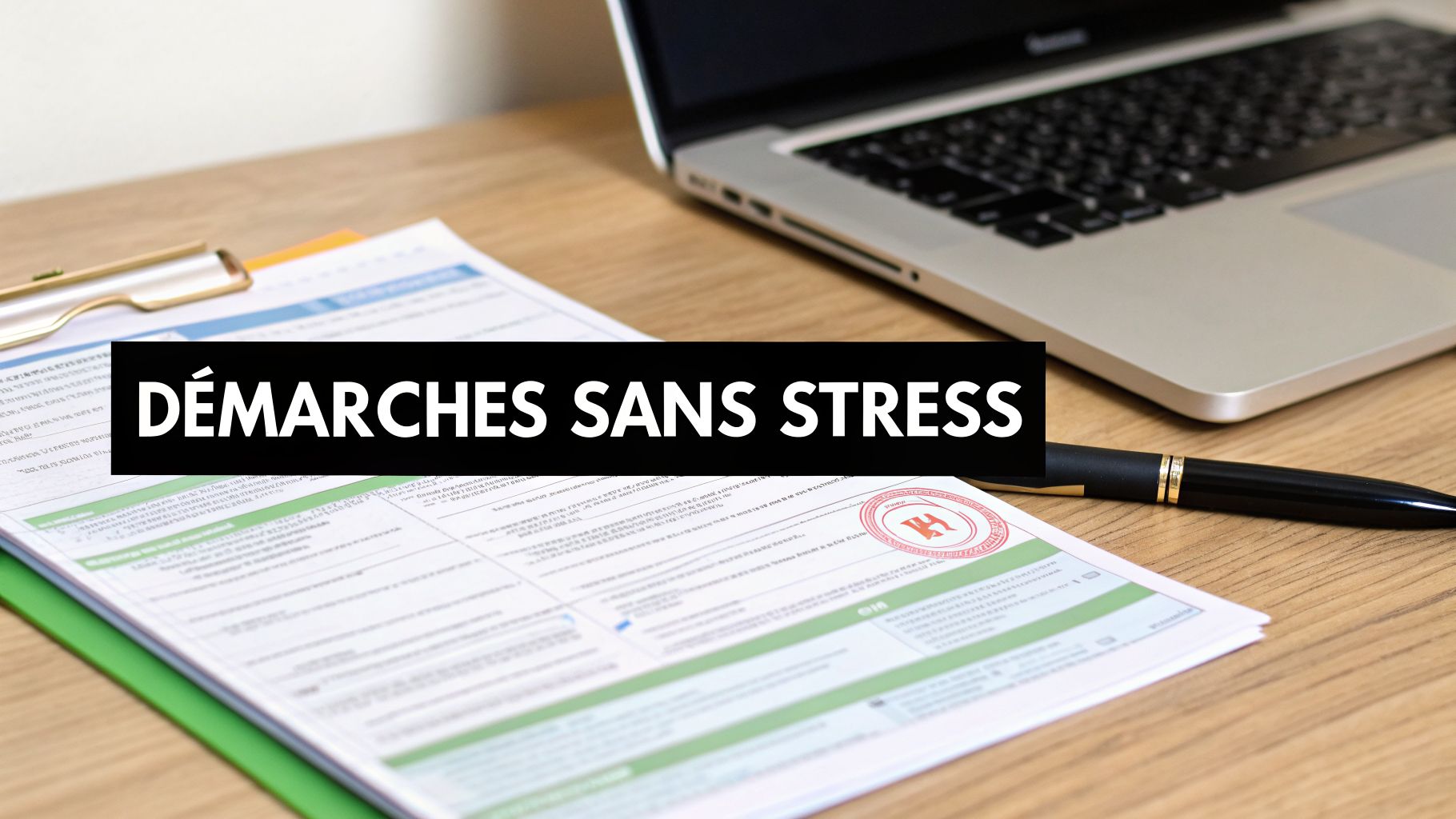 Une bannière noire avec le texte 