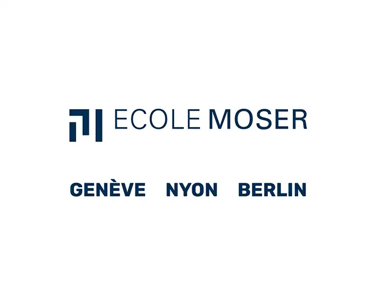  Logo École Moser Genève Nyon Berlin, sponsor de la Coupe d'Europe de speed down 2026