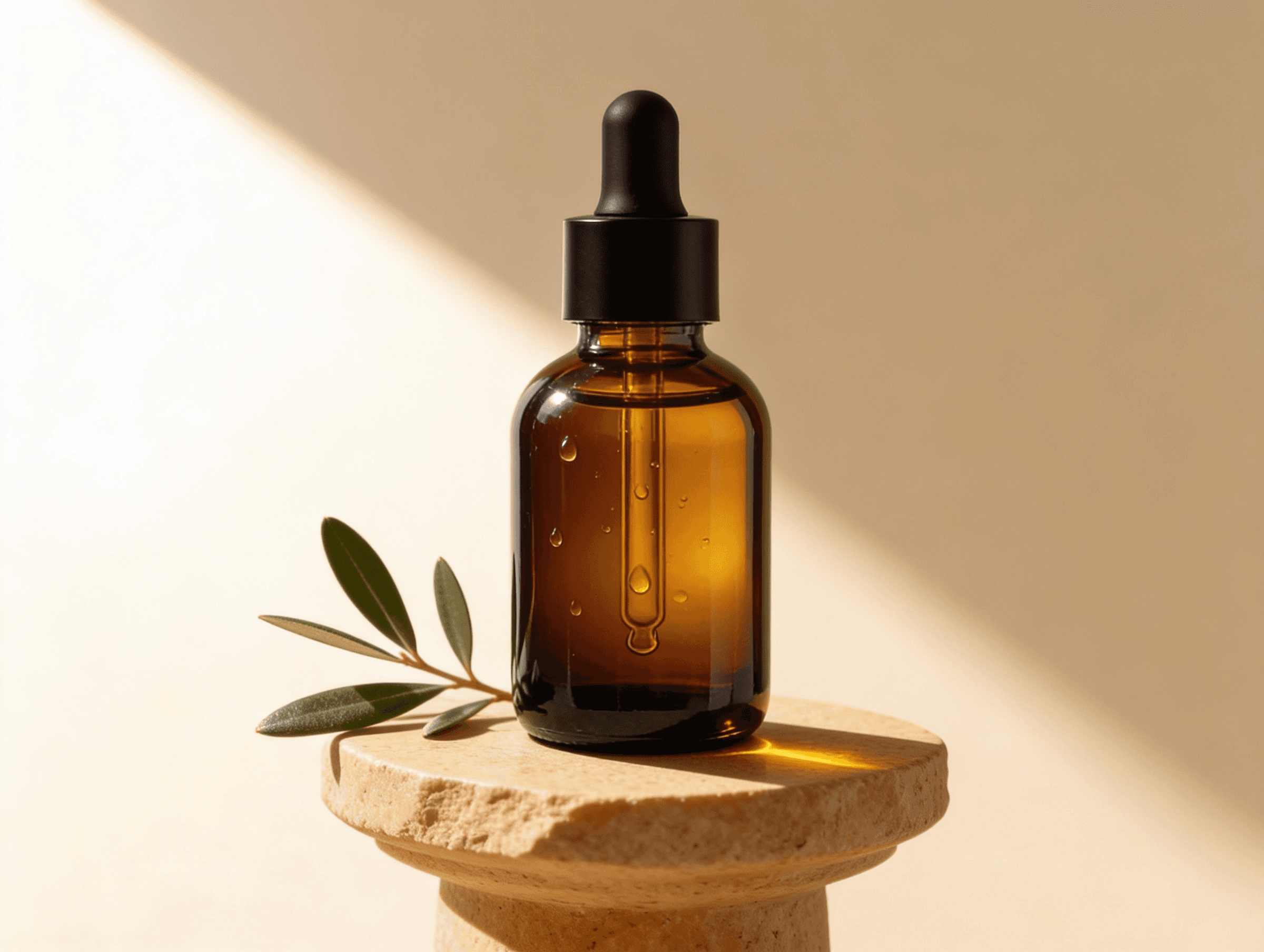 Luxury bottle of oil created by AI.