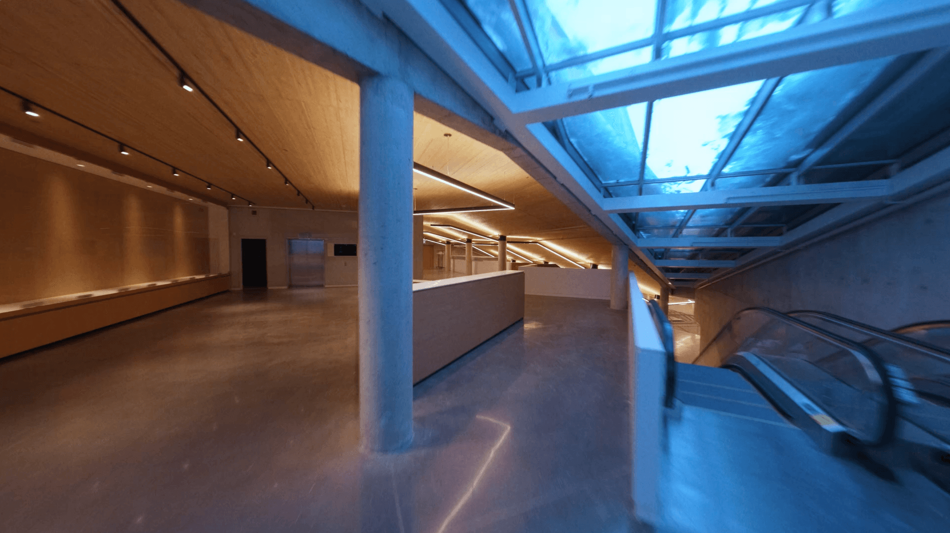 Corridor of a modern building