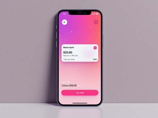 A phone screen showing a mobile banking app with a notification for a $25.00 payment.