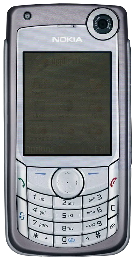 Old mobile phone illustration linking to designer contact details and social media