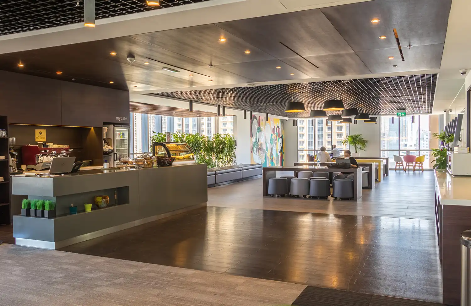 Prepared corporate event space ready for guests in Dubai