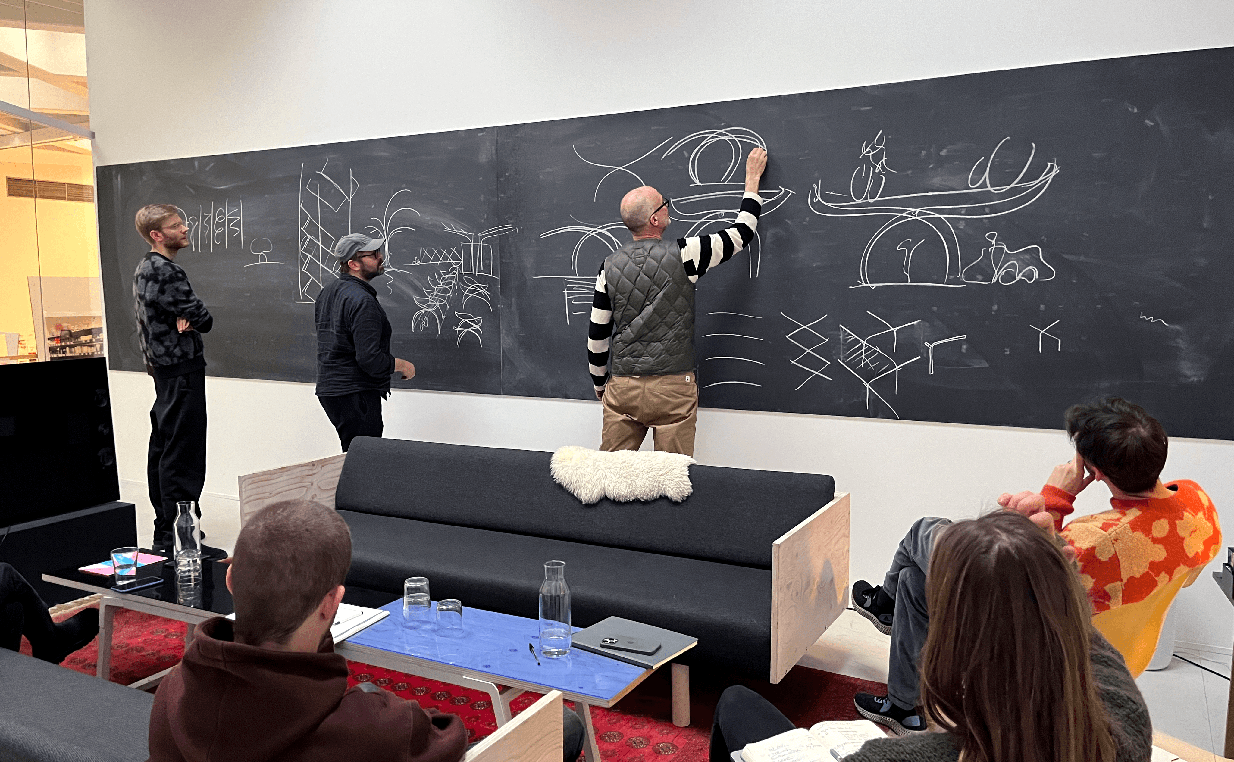 Tafelskizze von tegut... teo im Qartier.