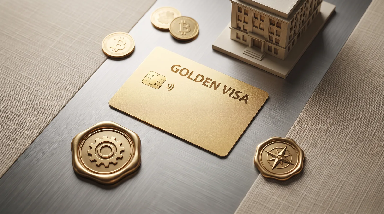 Multiple companies on golden visa UAE with investment documents on desk