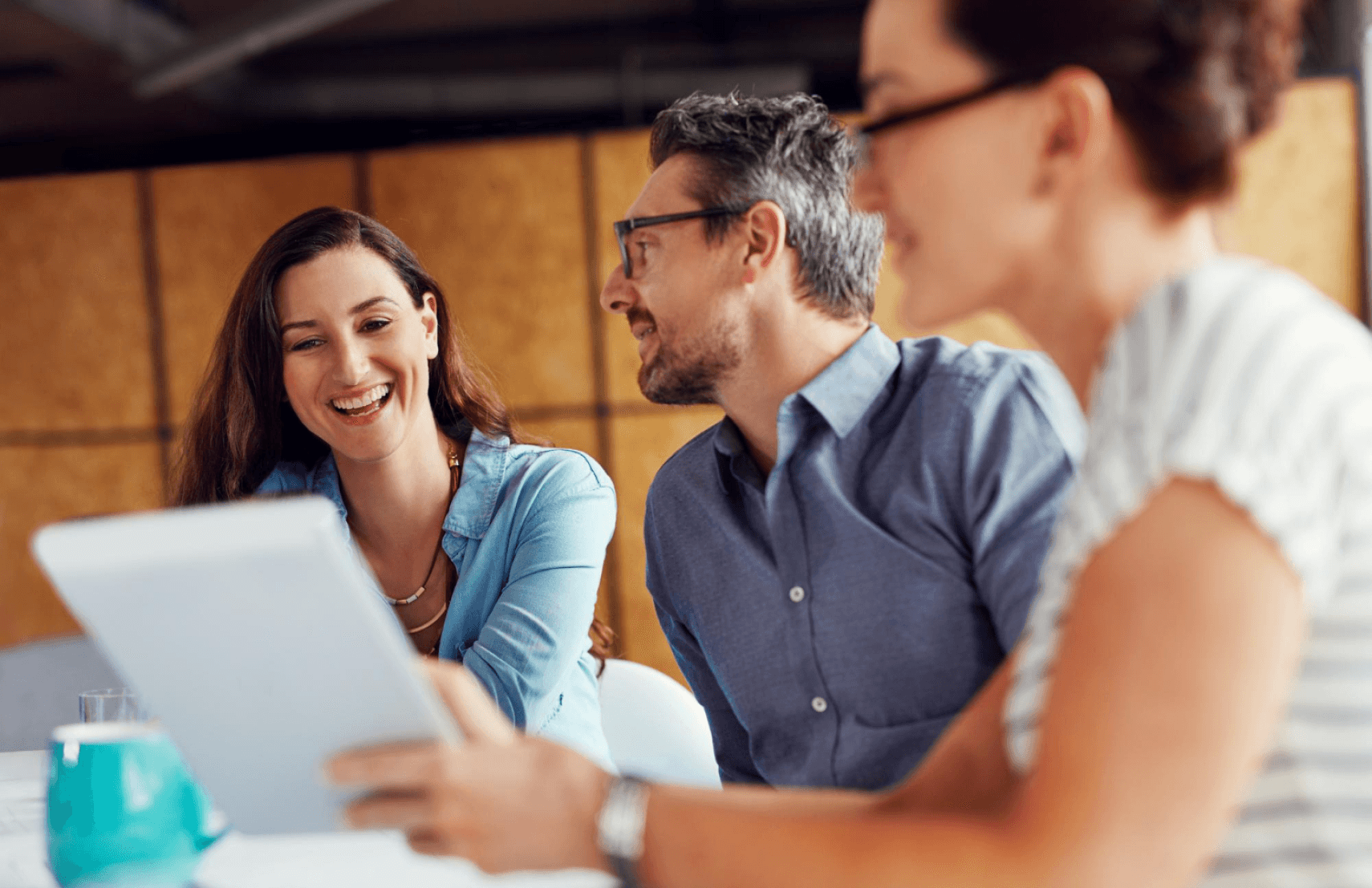 business women reading document