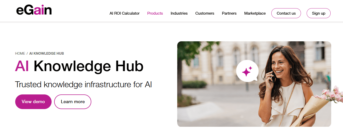 eGain AI Knowledge Hub