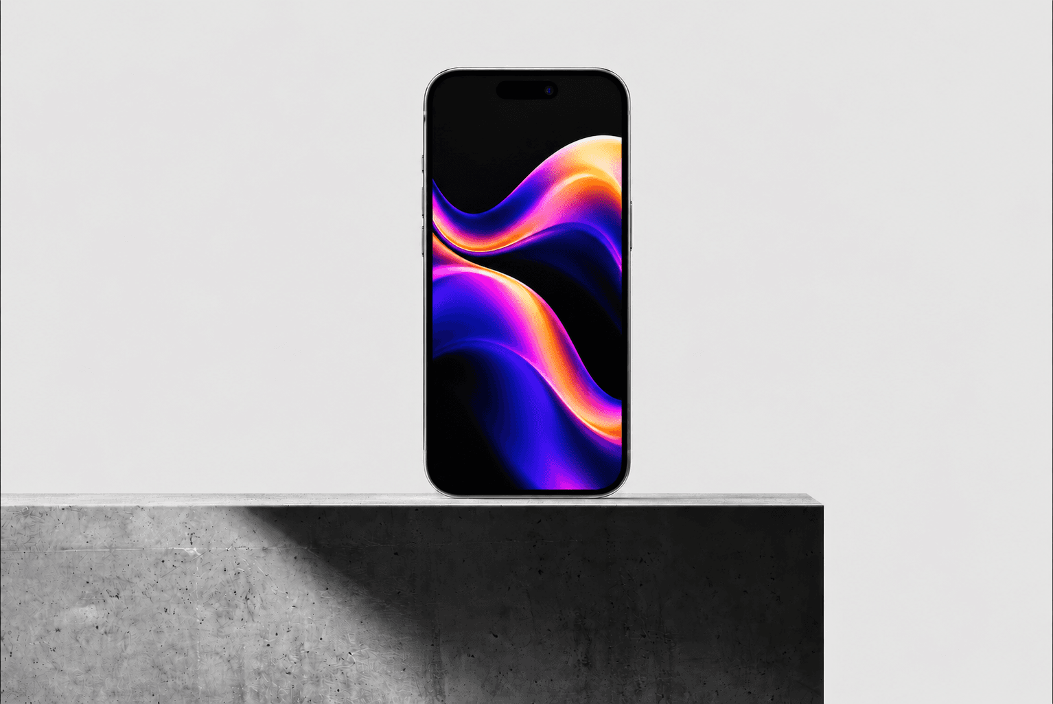 flux wallpaper on the iphone mockup