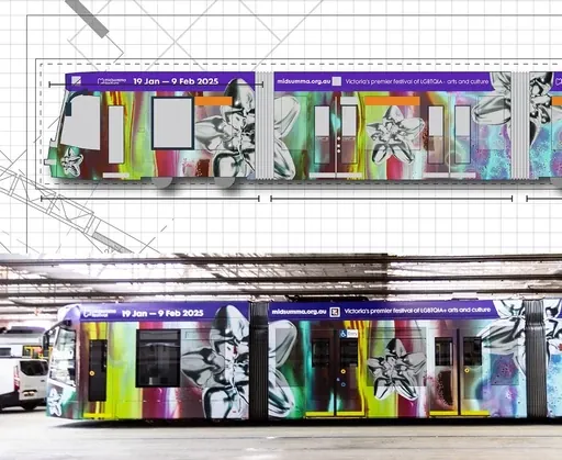 Midsumma tram wraps